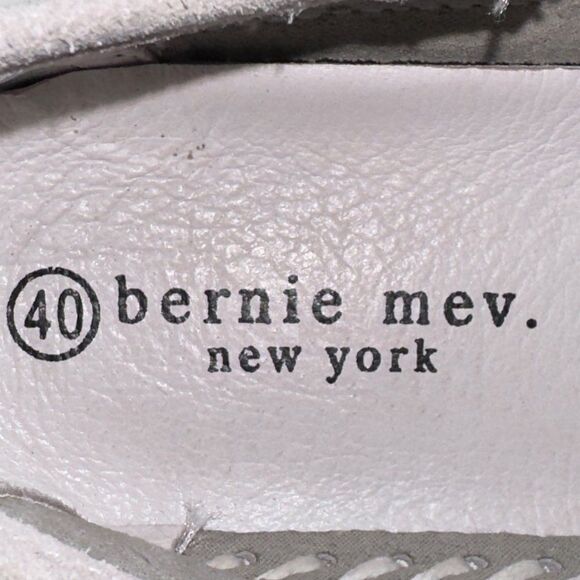 Bernie Mev. New York TW226 Slip-on Suede Loafer Light Grey Women's 9.5-10 - Picture 10 of 11